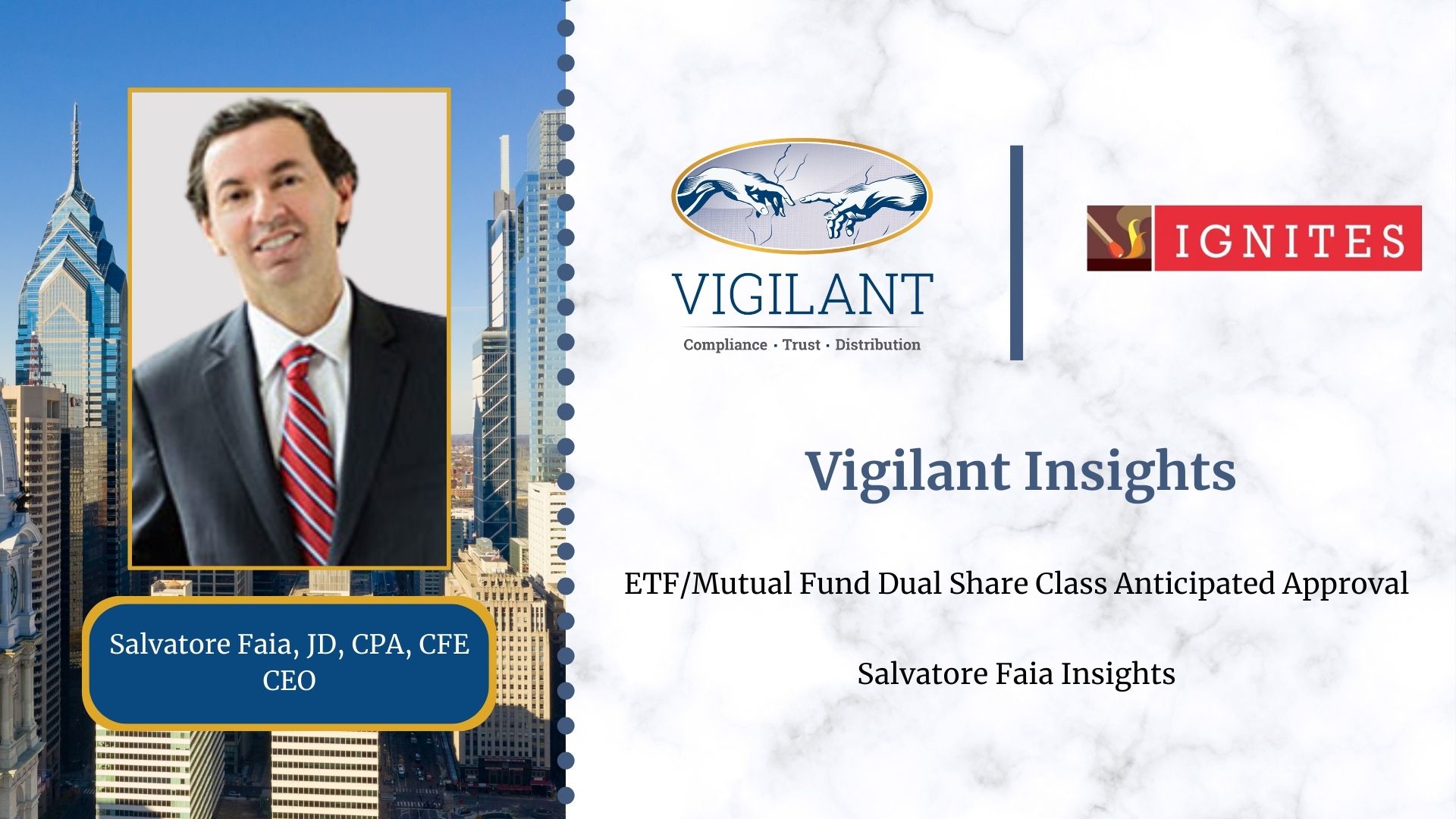 ETF Mutual Fund Dual Share Class Anticipated Approval - Salvatore Faia Insights