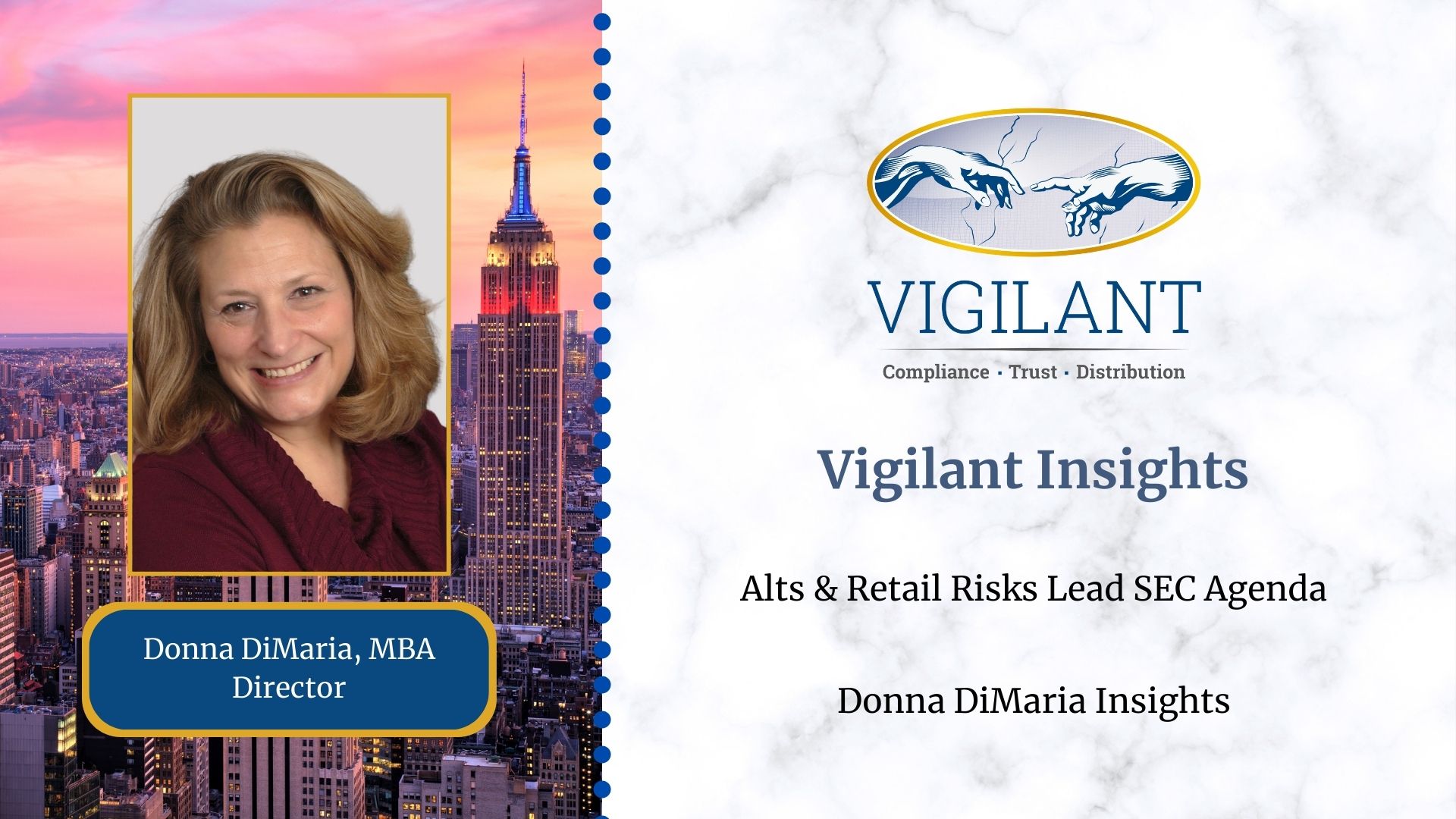 Alts & Retail Risks Lead SEC Agenda | Donna DiMaria Insights