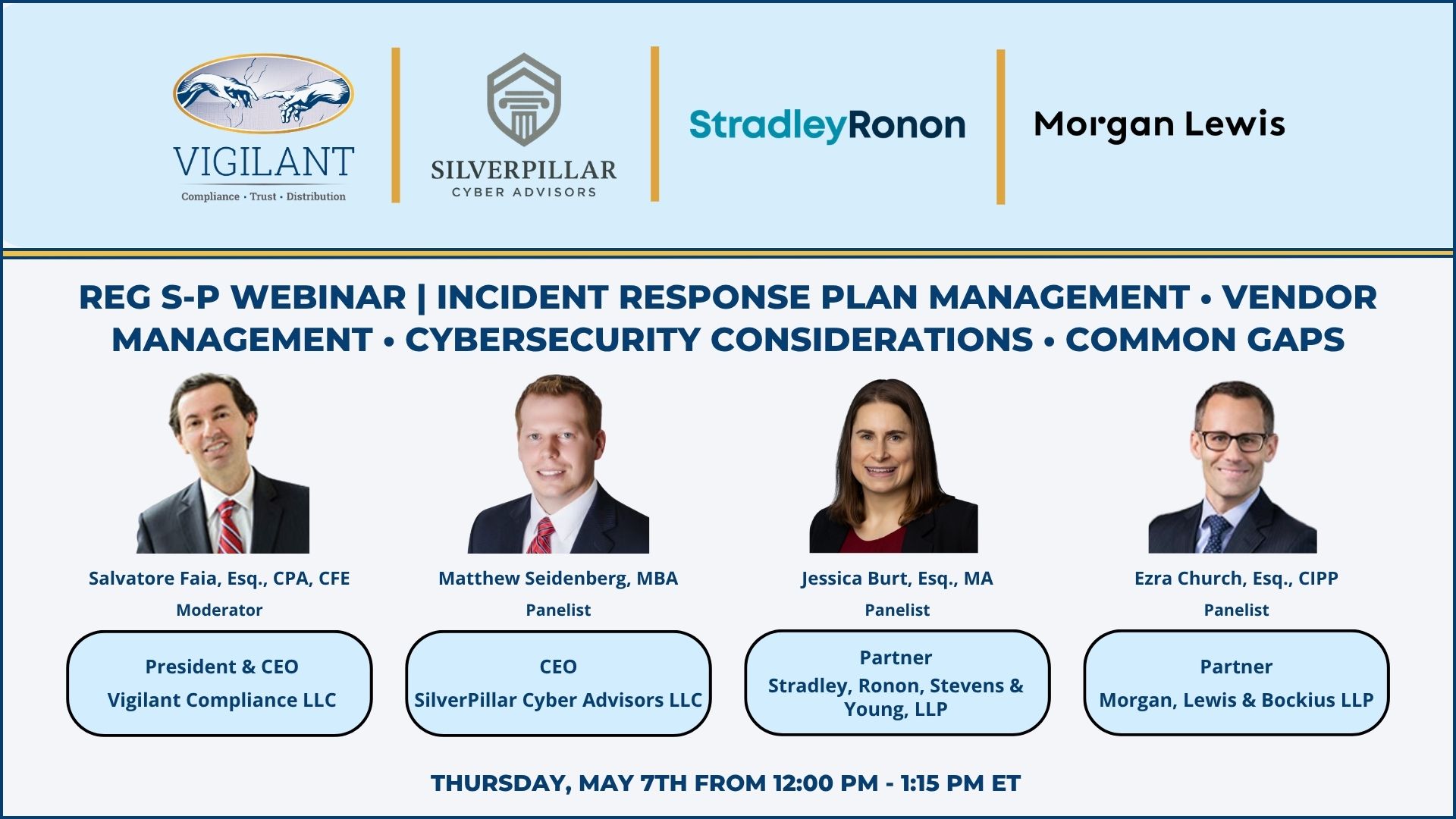 Reg S-P Webinar | Vigilant Announcements